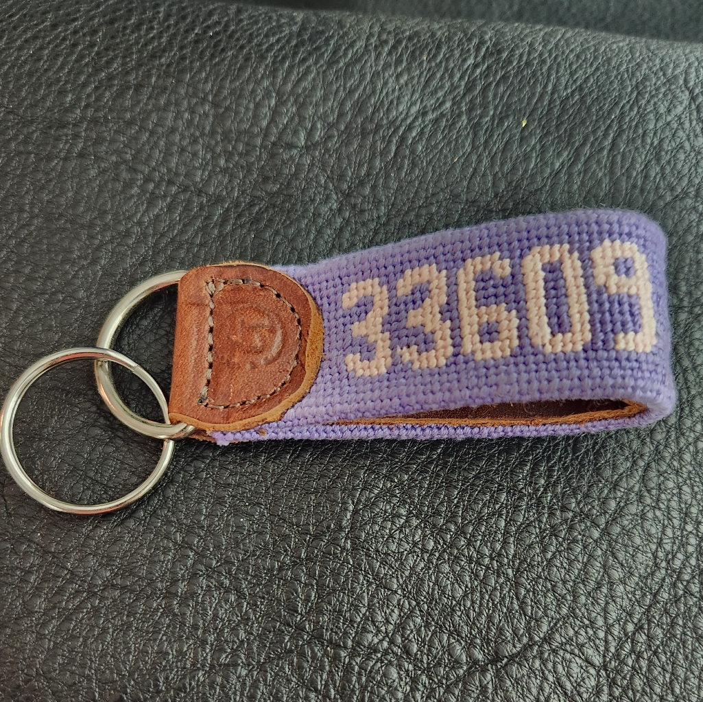 33609 Zip Code Key Chain